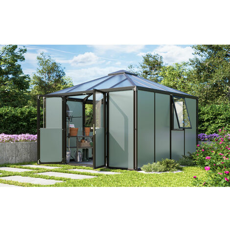 Vitavia Gerätehaus "Universum", schwarz, 10,2 m²