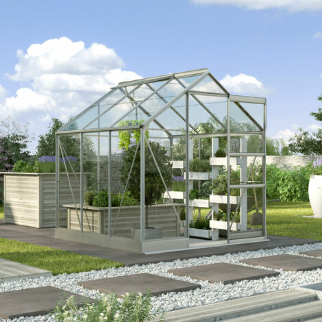 Vitavia Gewächshaus "Eris" 3800, alu eloxiert, 3,8 m², 3 mm ESG