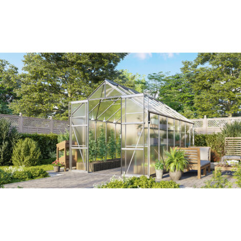 Vitavia Gewächshaus "Jamaika" inkl. Ready2Grow Zubehör-Set, aluminium eloxiert, 11,5 m², 6 mm HKP