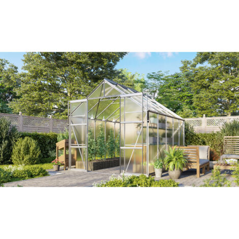 Vitavia Gewächshaus "Jamaika" inkl. Ready2Grow Zubehör-Set, aluminium eloxiert, 8,3 m², 6 mm HKP