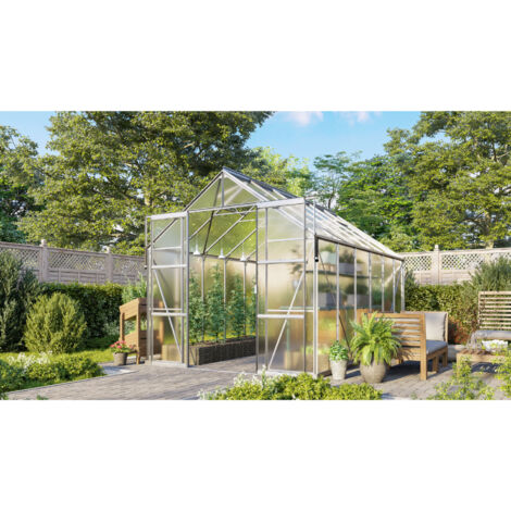 Vitavia Gewächshaus "Jamaika" inkl. Ready2Grow Zubehör-Set, aluminium eloxiert, 9,9 m², 6 mm HKP