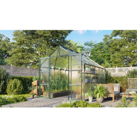 Vitavia Gewächshaus "Jamaika" inkl. Ready2Grow Zubehör-Set, smaragd grün, 8,3 m², 6 mm HKP