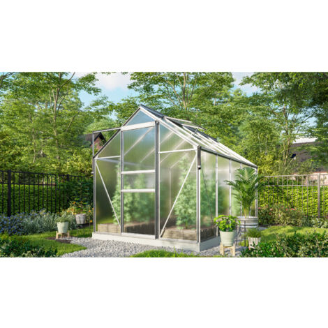 Vitavia Gewächshaus "Marley" inkl. Ready2Grow Zubehör-Set, aluminium eloxiert, 6,2 m², 6 mm HKP