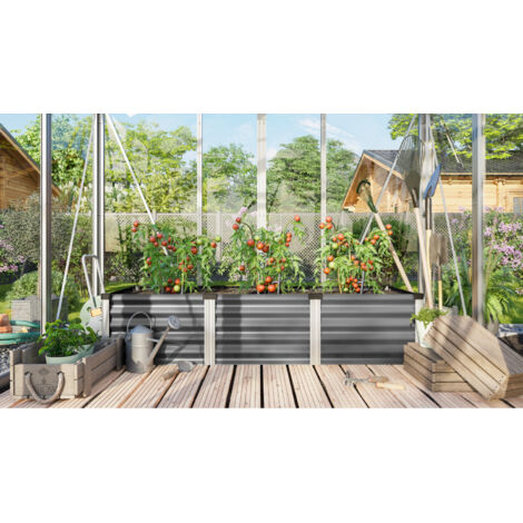 Vitavia Hochbeet "Linus IN & OUT 401 S", granit/ alu eloxiert, S