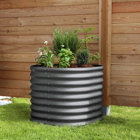 Vitavia Hochbeet "Terra 630", granit, 63 cm, Modell "Rund"
