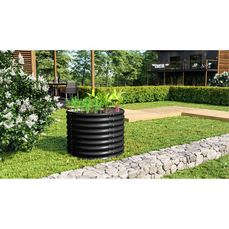 Vitavia Hochbeet "Terra 630", schwarz, 63 cm, Modell "Rund"