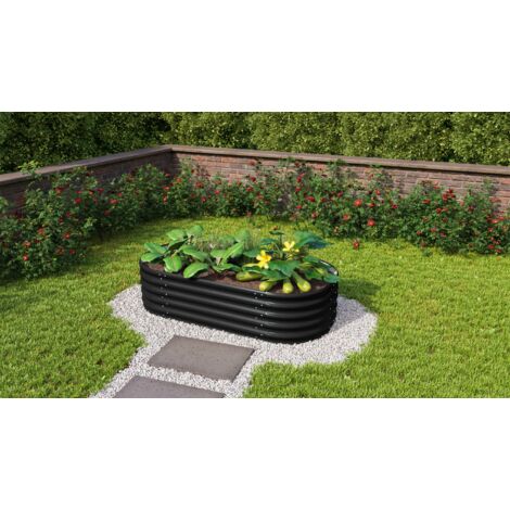 Vitavia Hochbeet "Vita 401", schwarz, 162 x 82 x 40 cm (L x B x H)