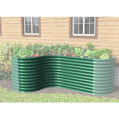Vitavia Hochbeeterweiterung "Curve 858", seegras, 80 x 80 x 80 cm