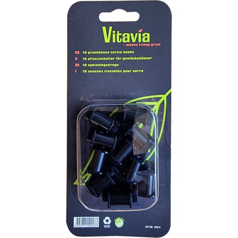 Vitavia Pflanzenhalter / Universalhalter für Gewächshausprofile (10 Stück) für Vitavia Gewächshäuser