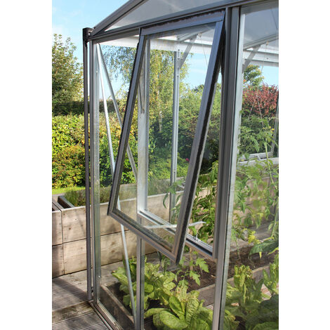 Vitavia Seitenfenster "Z" für Vitavia Gewächshäuser, aluminium eloxiert, 3 mm ESG