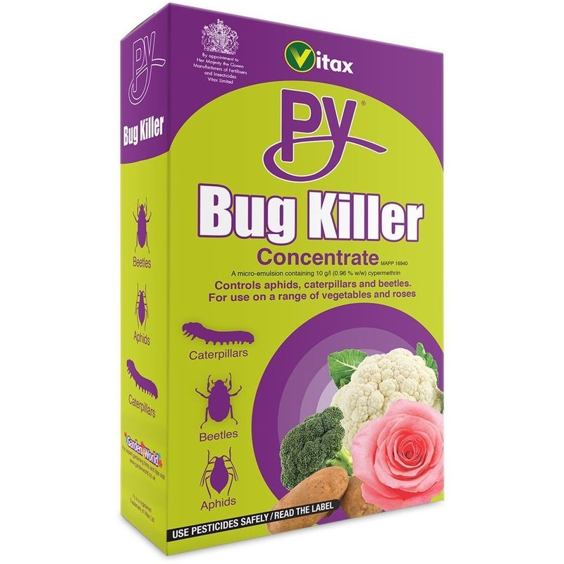 Py Insecticide Bug and Insect Killer Concentrate - 250ml - Vitax