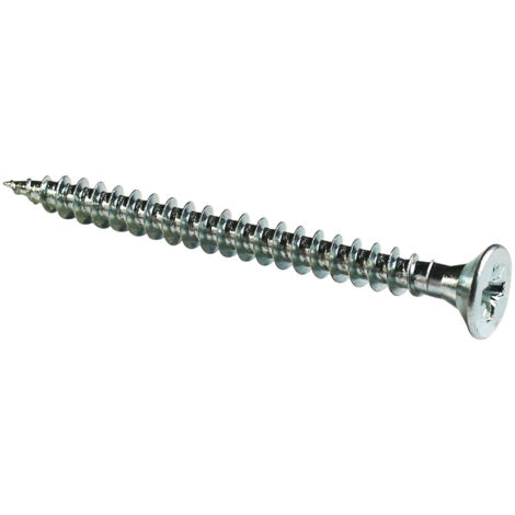 Vite a legno a testa svasata PZ zincata Viswood filetto totale4x25 mm (x100 viti)