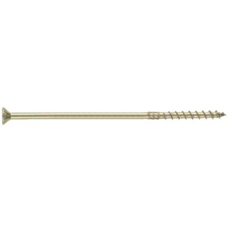 Vite a legno strutturale testa a svasare - Acciaio elettrozincato giallo - Torx 8x300 mm - T40 - Confezione da 50