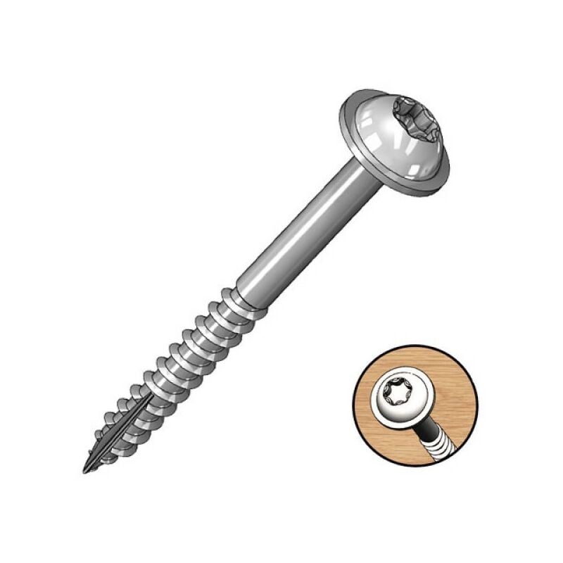 Milescraft - Vite a testa cilindrica con rondella