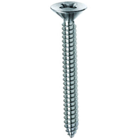 Vite autofilettante testa svasata piana 2,2x 6,5mm zincata. Prezzo per 100 pezzi.