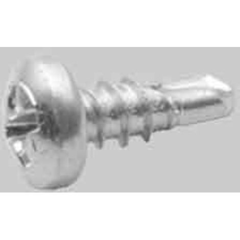 Vite autoperforante teks zincata bianca diametro 4,2 x 13 mm conf. da 1000 pz