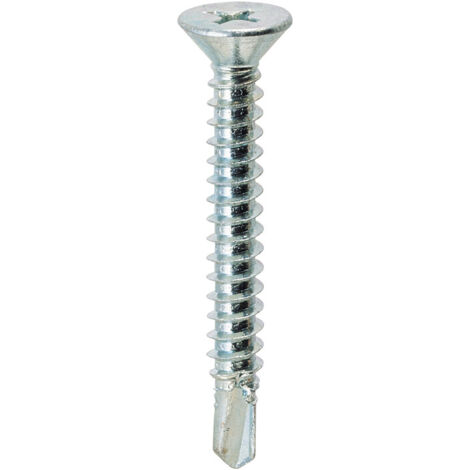 Vite autoperforante testa svasata piana 3,5x 50mm zincata. Prezzo per 100 pezzi.