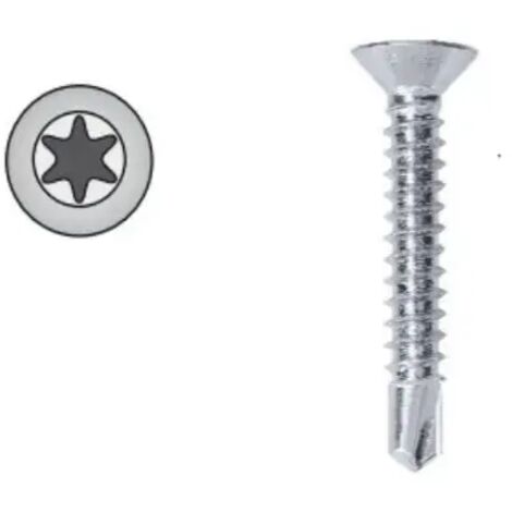VITE AUTOPERFORANTE TSP TORX ZINCATA BIANCA  D.4.2 X 19 MM