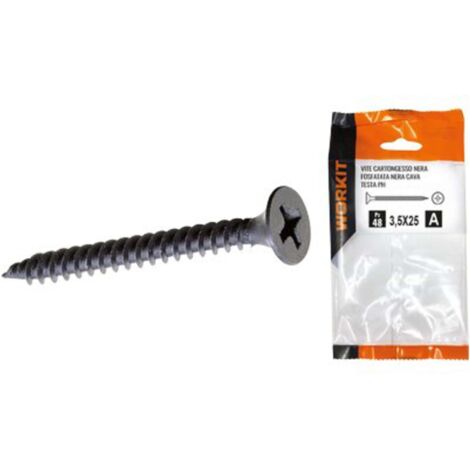 VITE CARTONGESSO TTP SELF WORKIT  - FOSFATATA NERA CAVA PH MM 3,5X55 CF=PZ 24 - 5 confezione