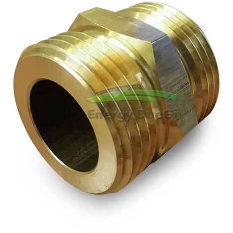 Vite doppia in ottone 3/4" x 3/4" MM Battuta piana 3/4" M x 3/4" M