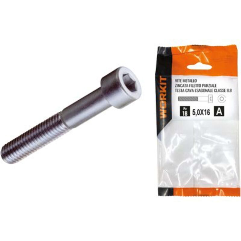 Image of Vite metallo tcce zincata self Workit cava esagonale cl 8.8 fil parzial mm 6X40 cf=pz 11 - 5 confezione