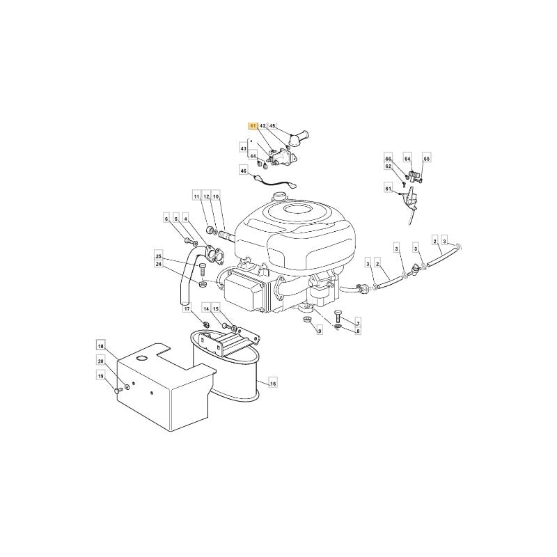 Castelgarden - Vite motore trattorino rasaerba modelli ST400 originale stiga 112791213/1
