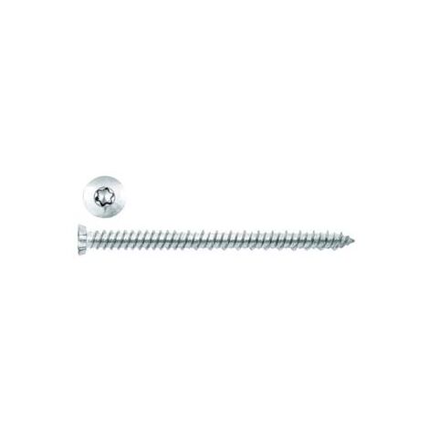VITE PER CALCESTRUZZO TESTA SVASATA PIANA TORX ZINCATA BIANCA- - ø mm.7,5x182 - 100 pezzi AMBROVIT