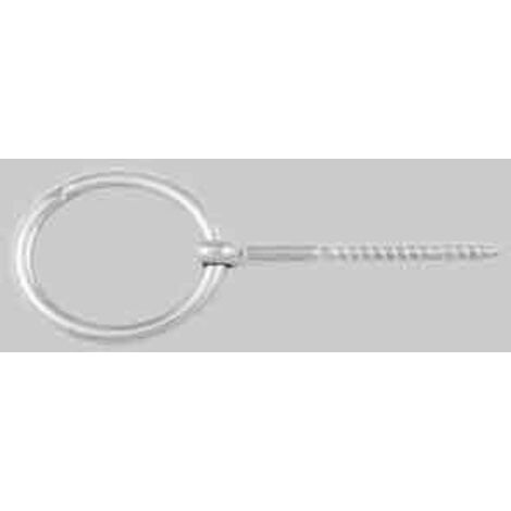 VITE PER LEGNO CON ANELLO INOX 8x80 mm (Ø 8 mm) - 10 pezzi
