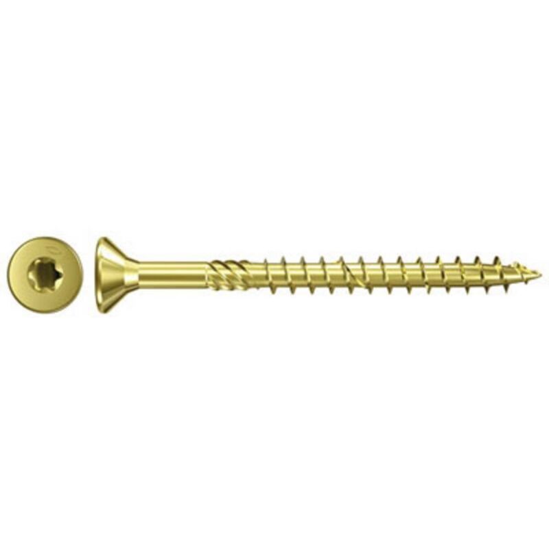 zincate tramite galvanizzazione 4,5/ x 45 Fischer Power Fast testa svasata TG TX giallo 653546