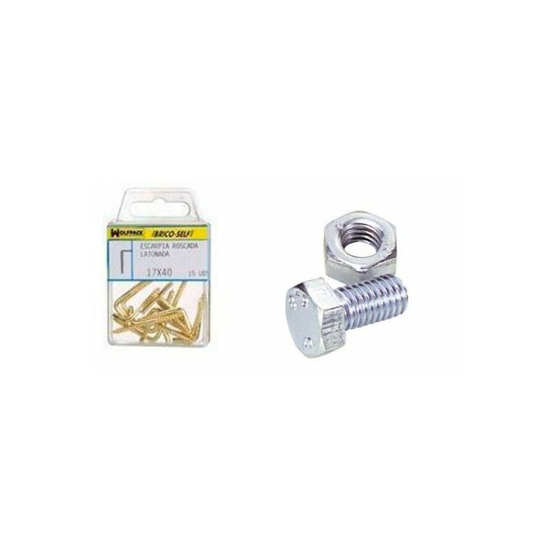 Image of Vite a testa esagonale zincata M6 x 30 mm. 6 unità