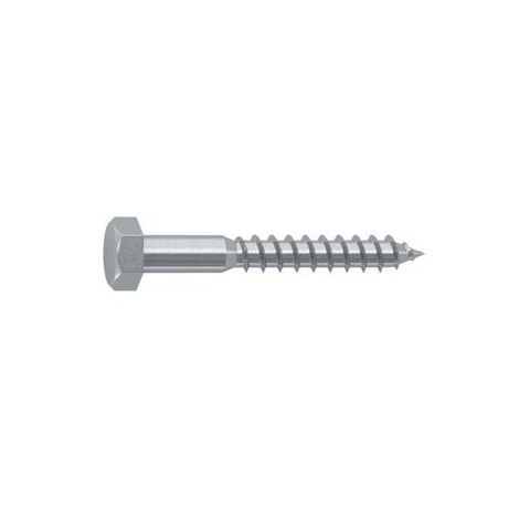 VITE TIRAFONDI PER LEGNO CLASSE 4.8 DIN-571 UNI-704 ZINCATA IN BLISTER- - ø mm.6x80 in blister pz.10 (C) - 5 blister AMBROVIT