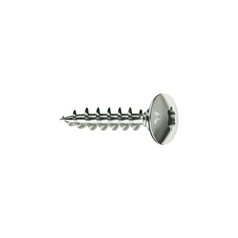 Mustad - Vite truciolare fc panelvit tx chrom cava tx filetto intero mm 6,0x80 cf=pz 100