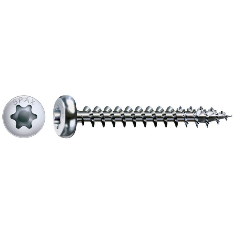 Image of Spax - 0201010400405 Vite da legno 4 mm 40 mm t-star plus Acciaio wirox 500 pz.