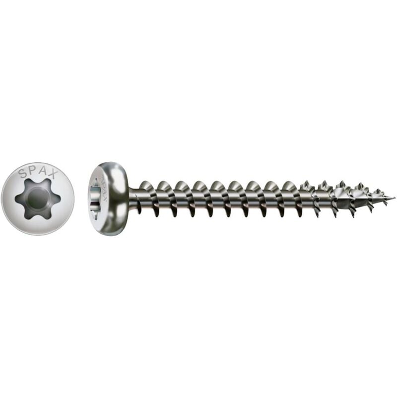 Image of SPAX 0207000500503 Vite da legno 5 mm 50 mm T-STAR plus Acciaio inox A2 100 pz.