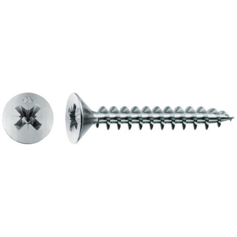 Vite truciolare testa svasata piana 4 x 80mm chromiting panelvit. Prezzo per 100 pezzi.