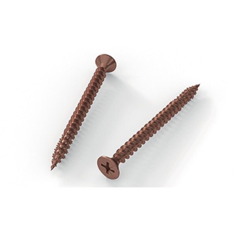 Ambrovit - Vite truciolare tsp cava pz interamente filettata in acciaio bronzato - ø mm.3,5x45