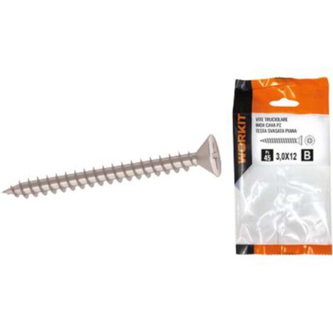 VITE TRUCIOLARE TSP INOX SELF WORKIT - CAVA PZ FILETTO INTERO MM 5,0X35 CF=PZ 12 - 5 confezione