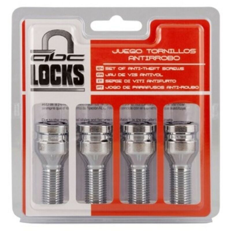 Viti Antifurto BC Corona 14X150 L26 17/19 Argento (4 uds)