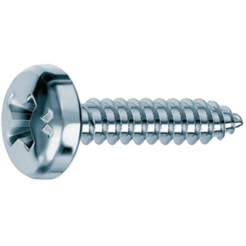 Mustad - Vite autofilettante tc cava ph zincata bianca mm 4,8x25 cf=pz 500