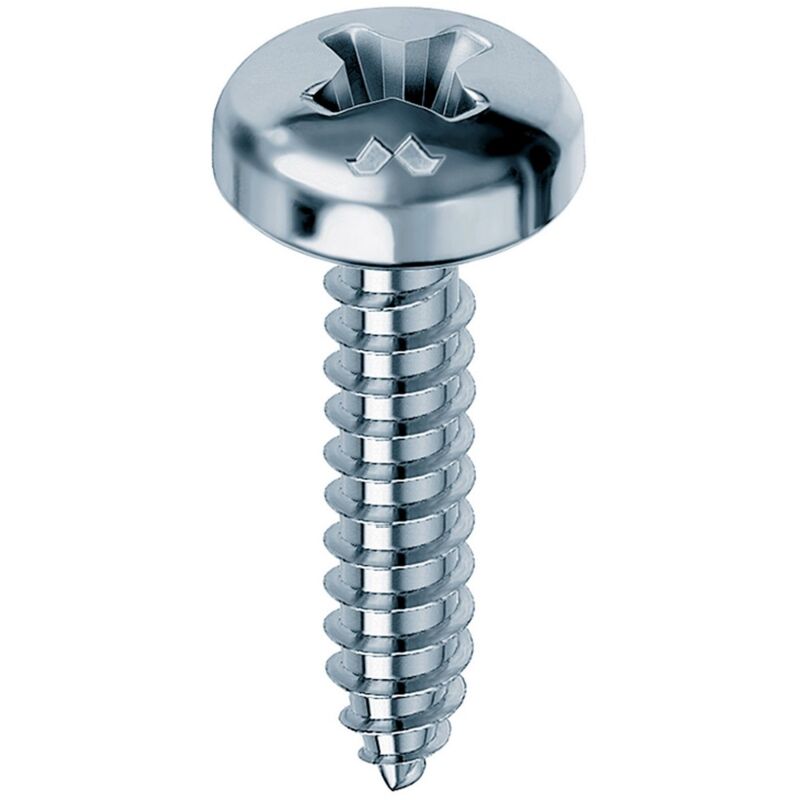 Vite autofilettante tc Mustad cava ph zincata bianca mm 3,9x19 cf=pz 500