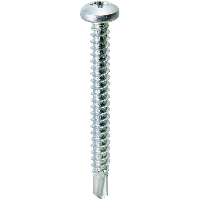 Vite autoperforante tc drillex Mustad cava ph zinc bianca/chromiting mm 3,5x16 cf=pz 500