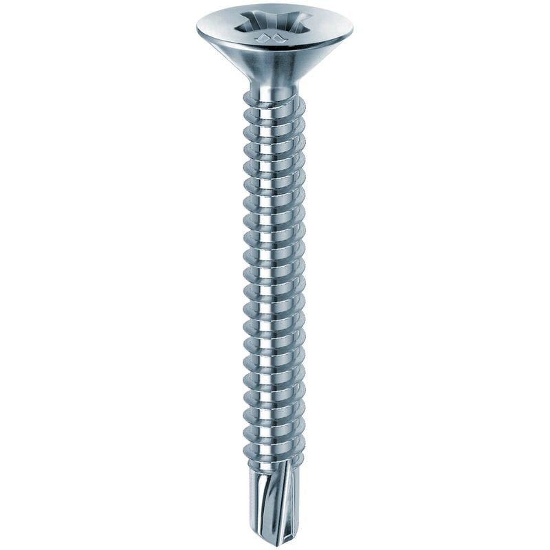 Vite autoperforante tsp drillex Mustad cava ph zinc bianca/chromiting mm 4,8x32 cf=pz 200