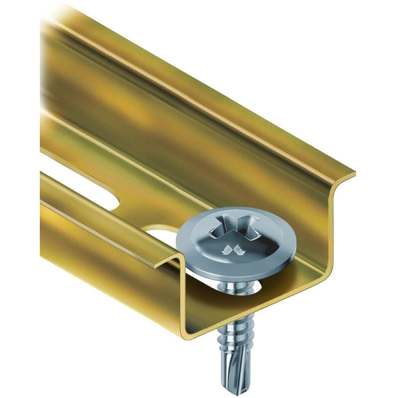 Vite autoperforante tpl drillex Mustad cava ph zinc bianca/chromiting mm 4,8x32 cf=pz 200