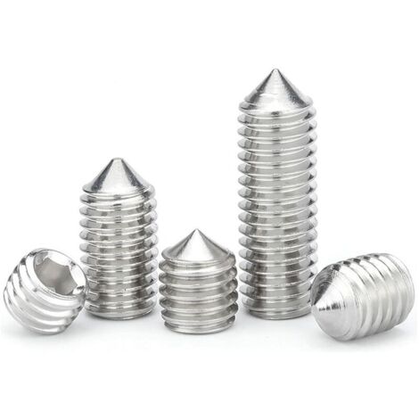 Viti coniche M6, viti a testa esagonale in acciaio inossidabile, elementi di fissaggio a brugola, M6×20mm, 20 pezzi