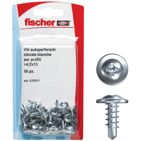 Viti in acciaio per cartongesso Fischer fps - fpb 4,2 x 13 - 50 pz
