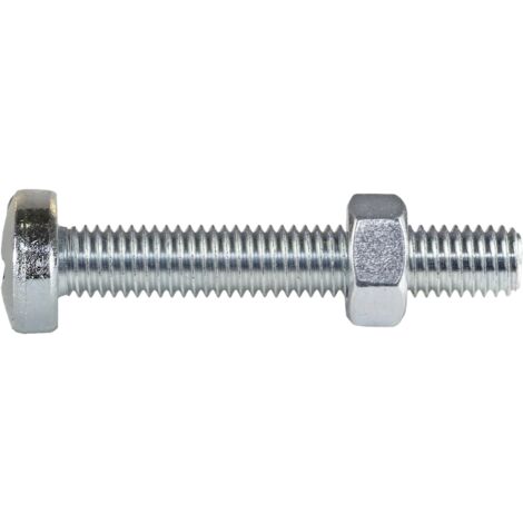 Viti metriche tcb 5x25 con dado per fissaggi meccanici pezzi 20