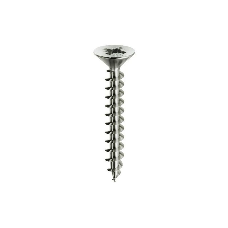 Mustad - Panelvit Vite a testa cilindrica Pozidriv - Filettatura intera - Zincato bianco - Ø4,5x50mm - Confezione da 200 - PVACZP450500B8C