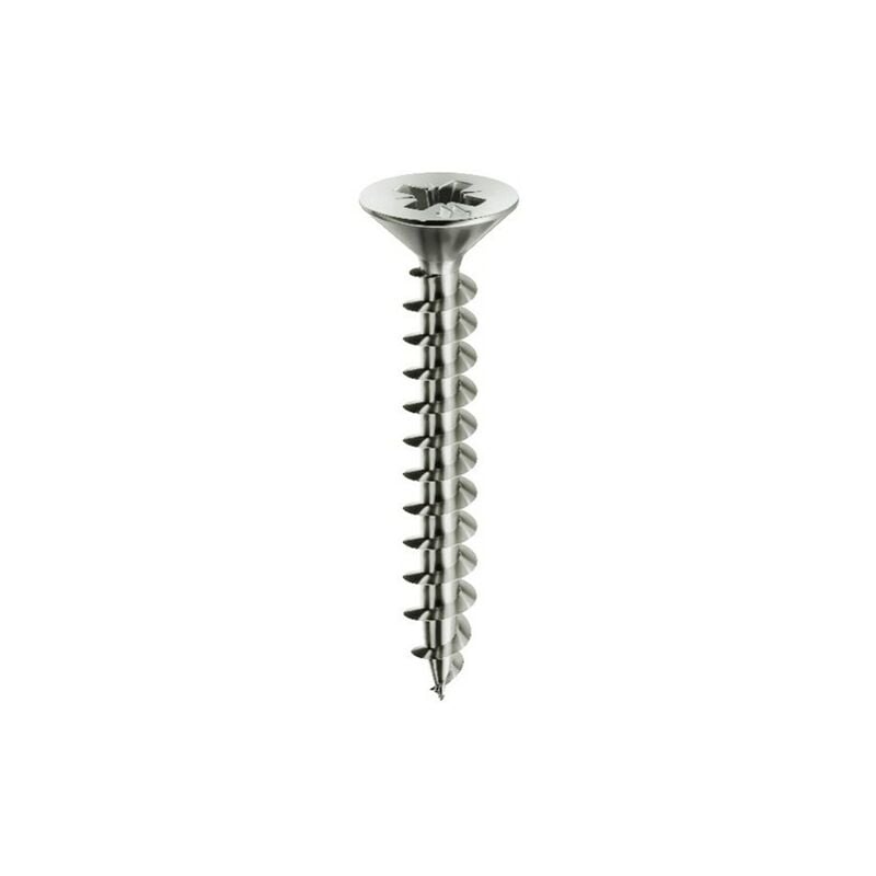 Mustad - Panelvit Vite a testa cilindrica Pozidriv - Filettatura intera - Zincato bianco - Ø4x40mm - Confezione da 500 - PVACZP400400B8C
