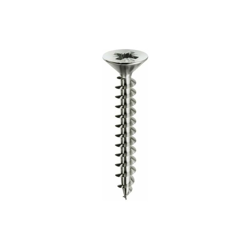 Mustad - Panelvit Vite a testa cilindrica Pozidriv - Filettatura intera - Zincato bianco - Ø3,5x16mm - Confezione da 500 - PVACZP350160B8C