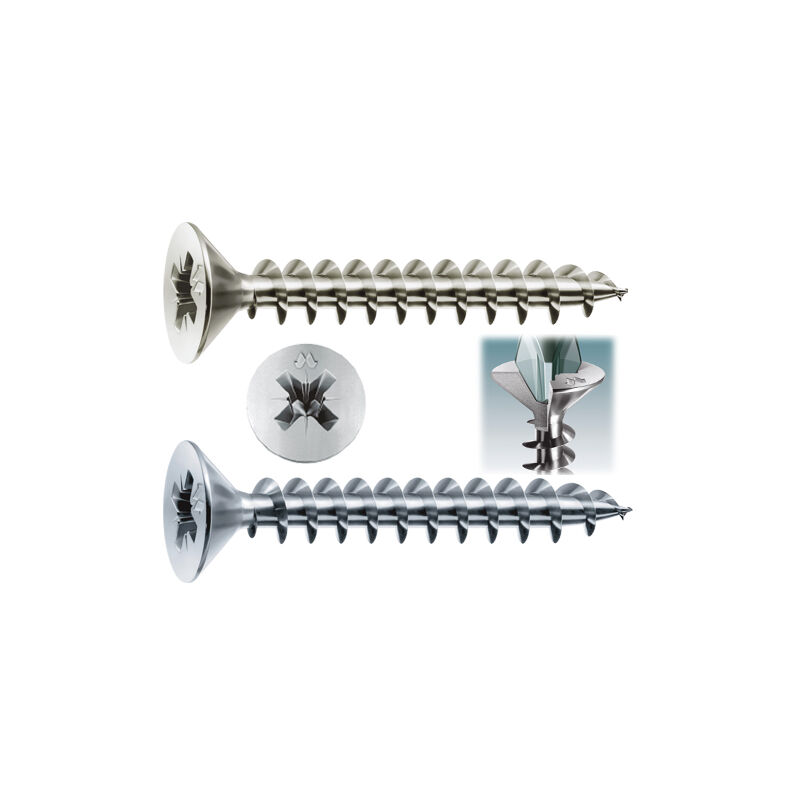 Mustad - Viti panel-vit testa svasata piana